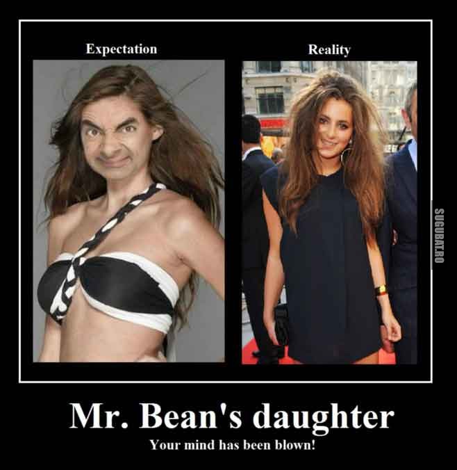 Fata lui Mr. Bean: Asteptari vs Realitate