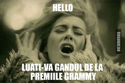 Adele: Hello, luati-va gandul de la premiile Grammy