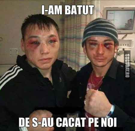 Doi betivi: I-am batut de s-au cacat pe noi