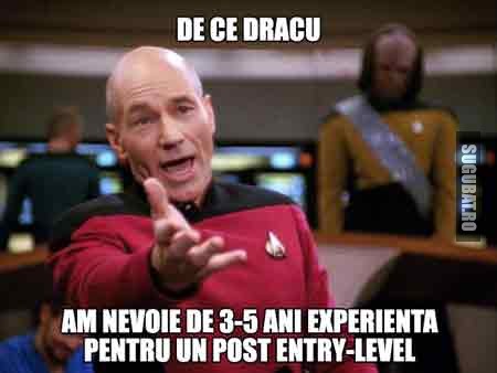 De ce dracu am nevoie de 3-5 ani experienta pentru un post entry-level?