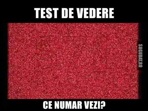 Test de vedere: Ce numar vezi?