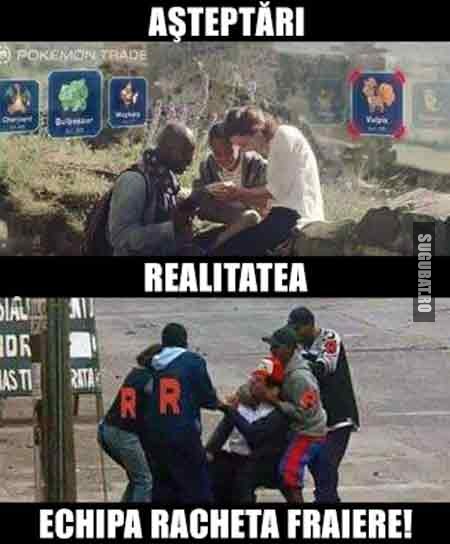 Pokemon Go: Asteptari vs Realitate (Echipa Racheta!)