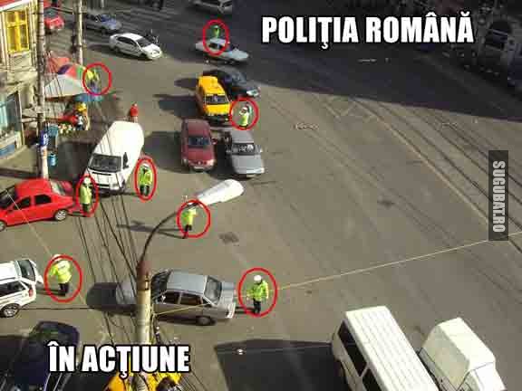 Politia Romana in actiune