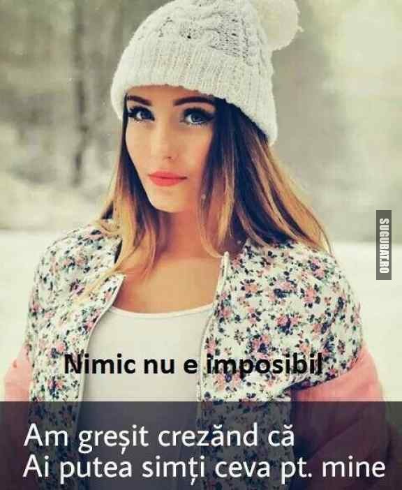 Am gresit crezand ca ai putea simti ceva pentru mine