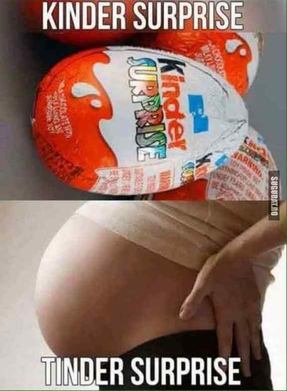 Kinder Surprise vs. Tinder Surprise