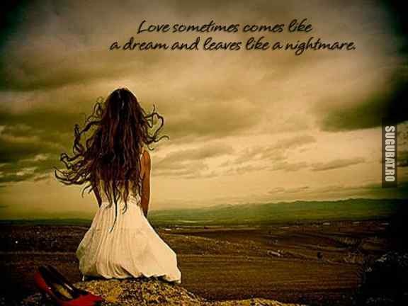 Love sometimes comes like a dream