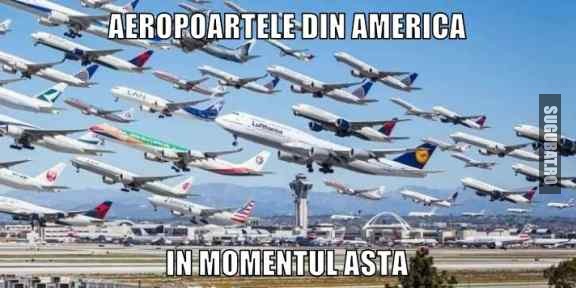 Aeropoartele din America in momentul asta