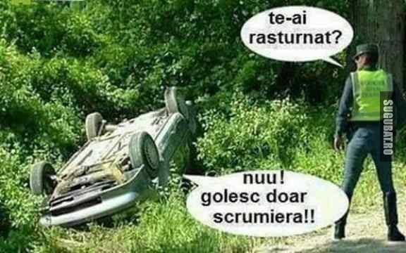 Asa mai golesc unii scrumiera!