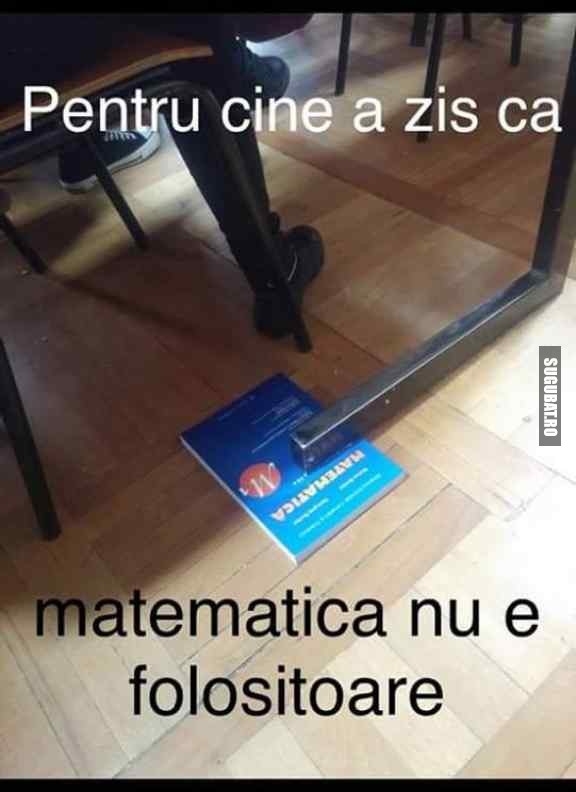 Dovada ca matematica e folositoare