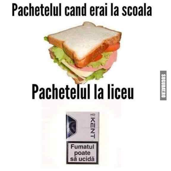 Pachetul de la scoala vs. Pachetul din liceu