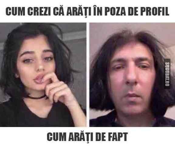 Cum crezi ca arati in poza de profil