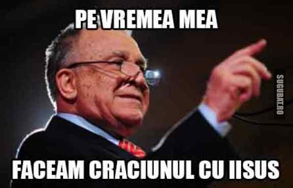 Iliescu facea Craciunul cu Iisus