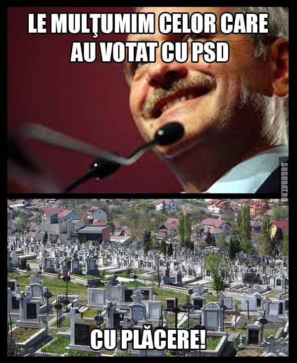 Le multumim celor care au votat cu PSD