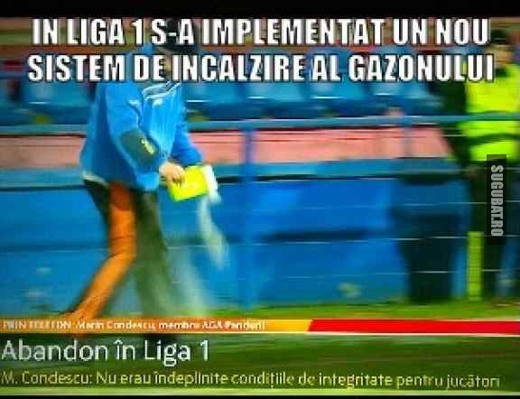 Noul sistem de incalzire al gazonului in liga 1