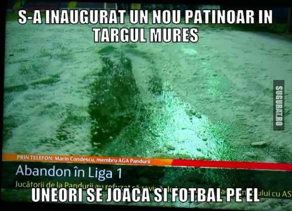 Patinoar pentru fotbal in Targu Mures