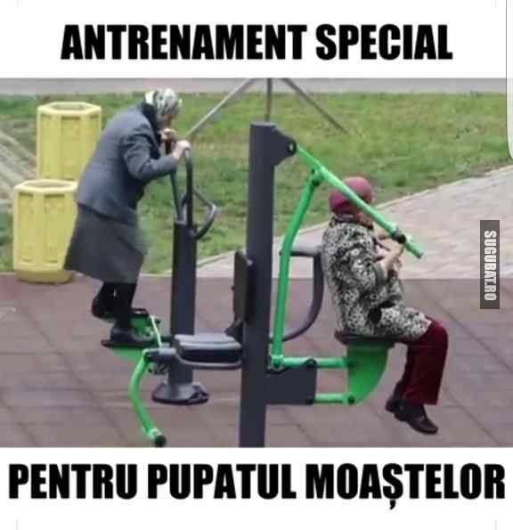 Antrenament special pentru pupatul moastelor