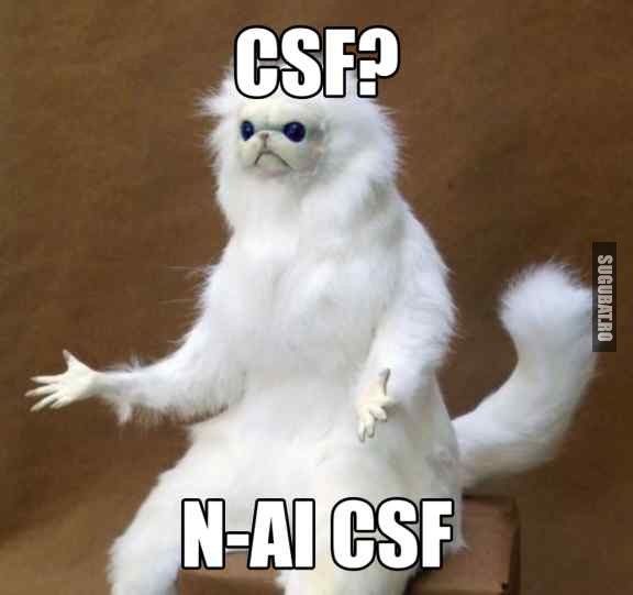CSF? N-ai CSF... :))