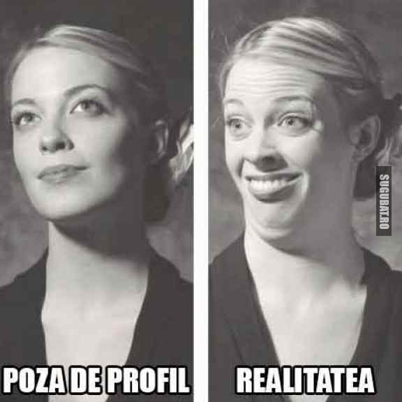 Poza de profil VS. Realitatea