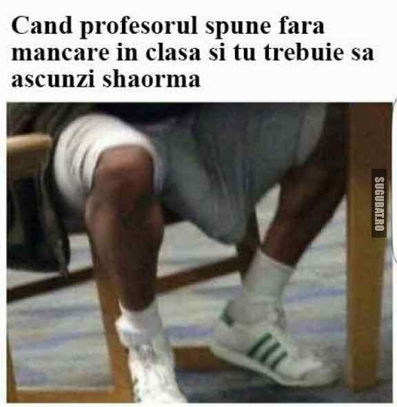 Cand trebuie sa ascunzi shaora