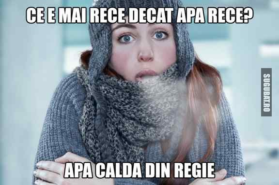 Ce e mai rece decat apa rece?