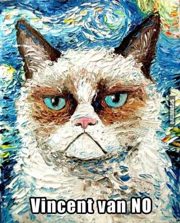 Grumpy Cat un fel de Vincent van NO