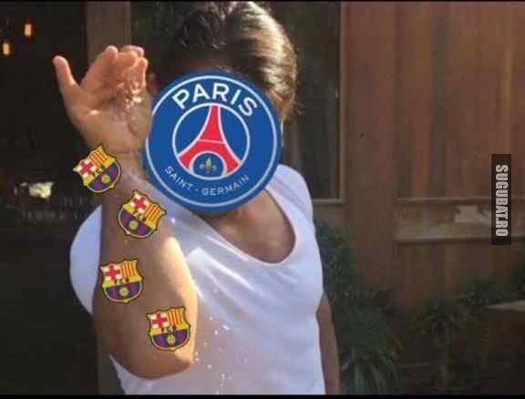 PSG in momentul asta #Barcelona