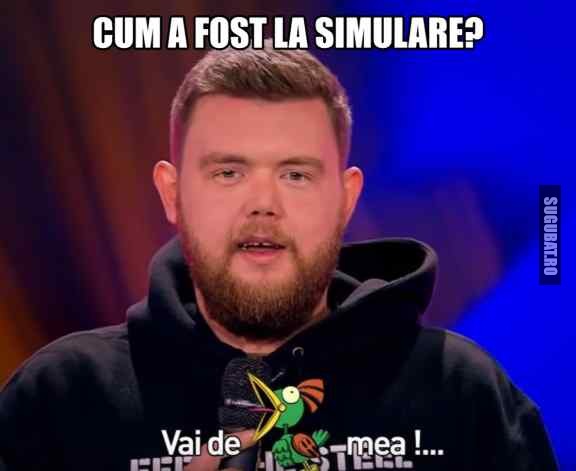 Cum a fost la simulare?