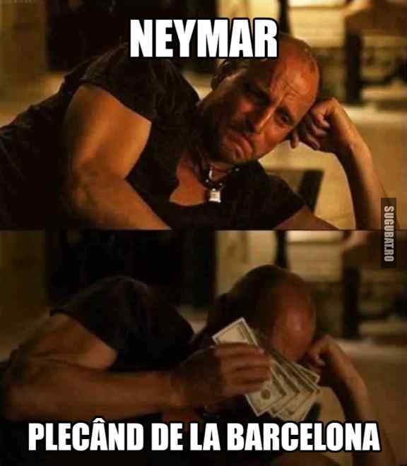 Neymar plecand de la Barcelona 😪🤑