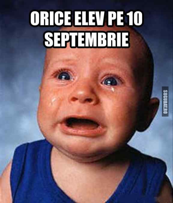 Orice elev pe 10 septembrie