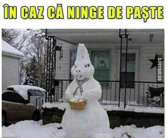 In caz ca ninge de paste