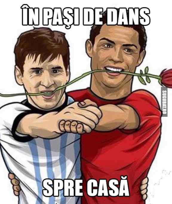 Messi si Ronaldo in pasi de dans spre casa #WorldCup