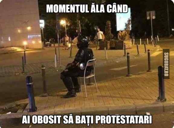 O pauza binemeritata de la batut protestatari