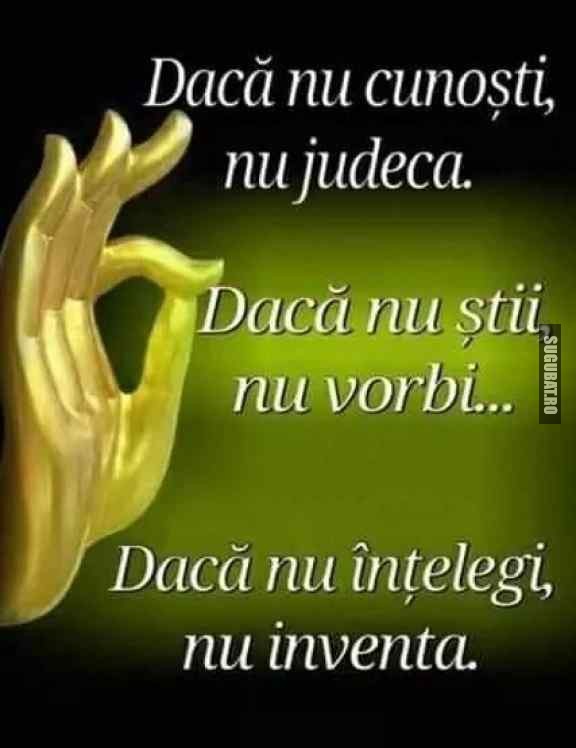 Daca nu intelegi, nu inventa