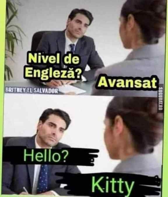 Cand esti avansat la engleza