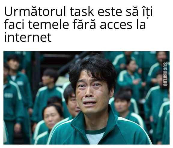 Mai face cineva temele fara internet? #scoala