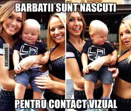 Barbatii sunt nascuti pentru contact vizual