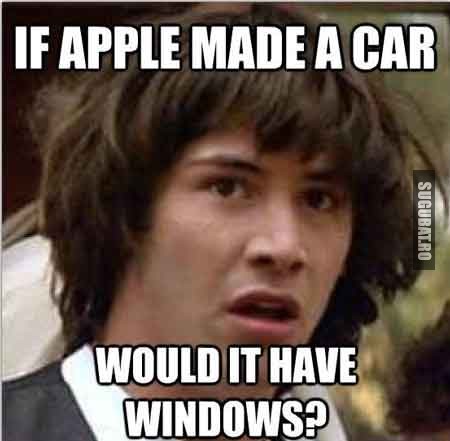Daca Apple ar face o masina, ar avea Windows?